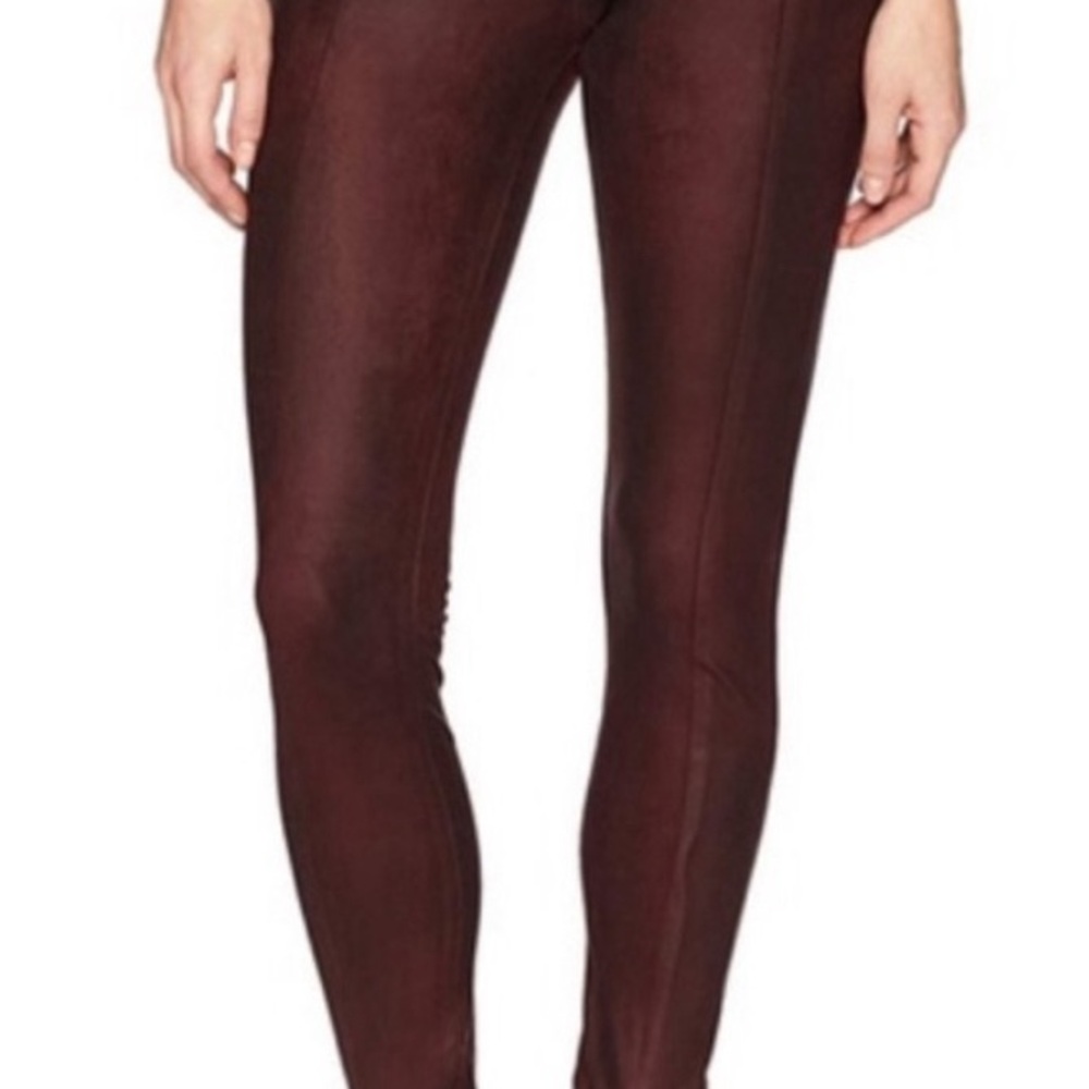 Women's Suede Pants in Rich Brown